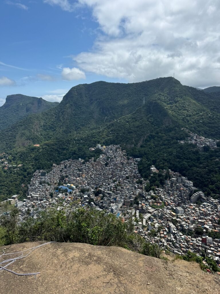 View over one of the neighbouring favelas