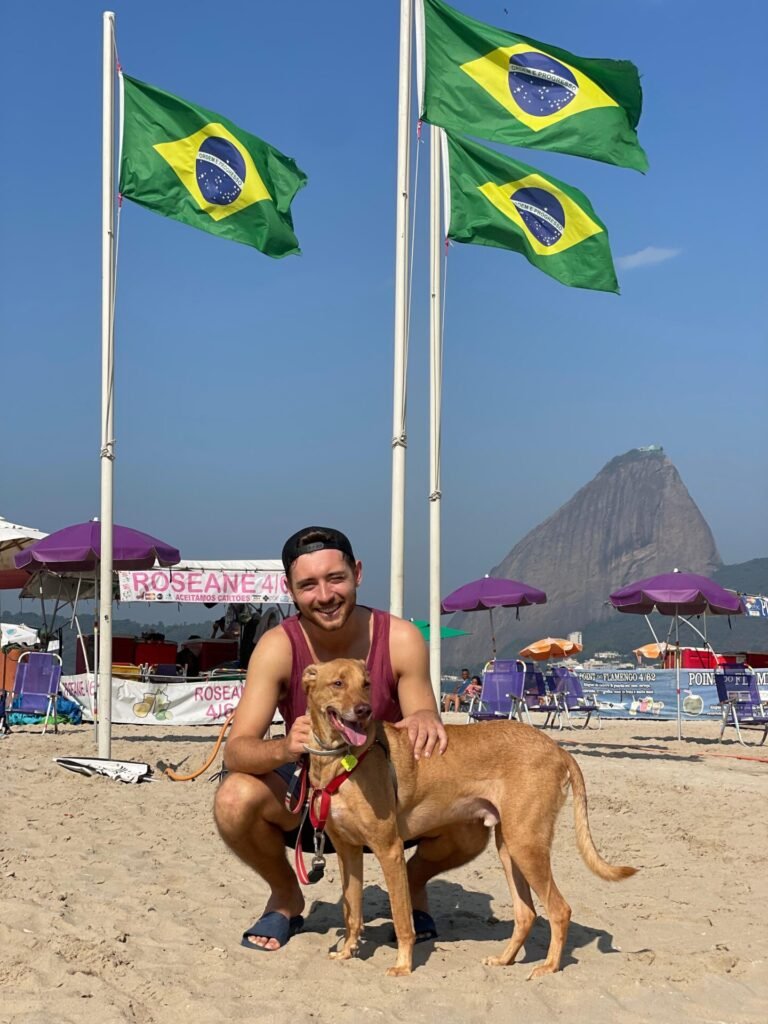 Me enjoying a day on flamengo beach in Rio de Janeiro