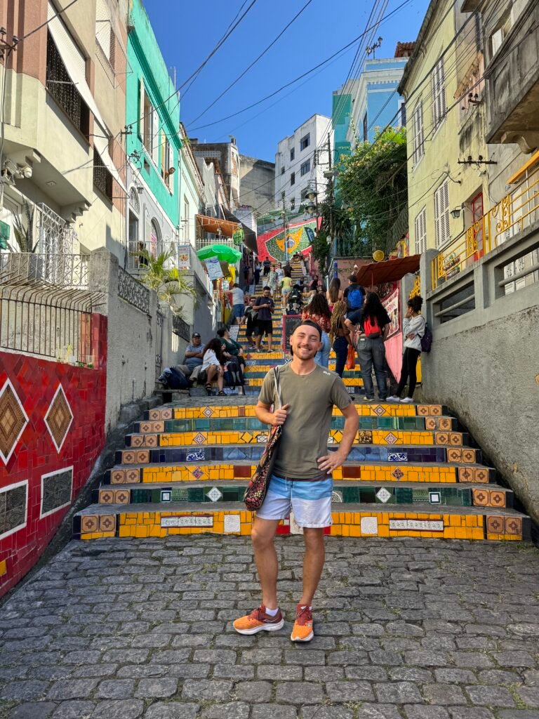 Me in front of the selaron steps